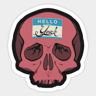 Hello Yorick Sticker